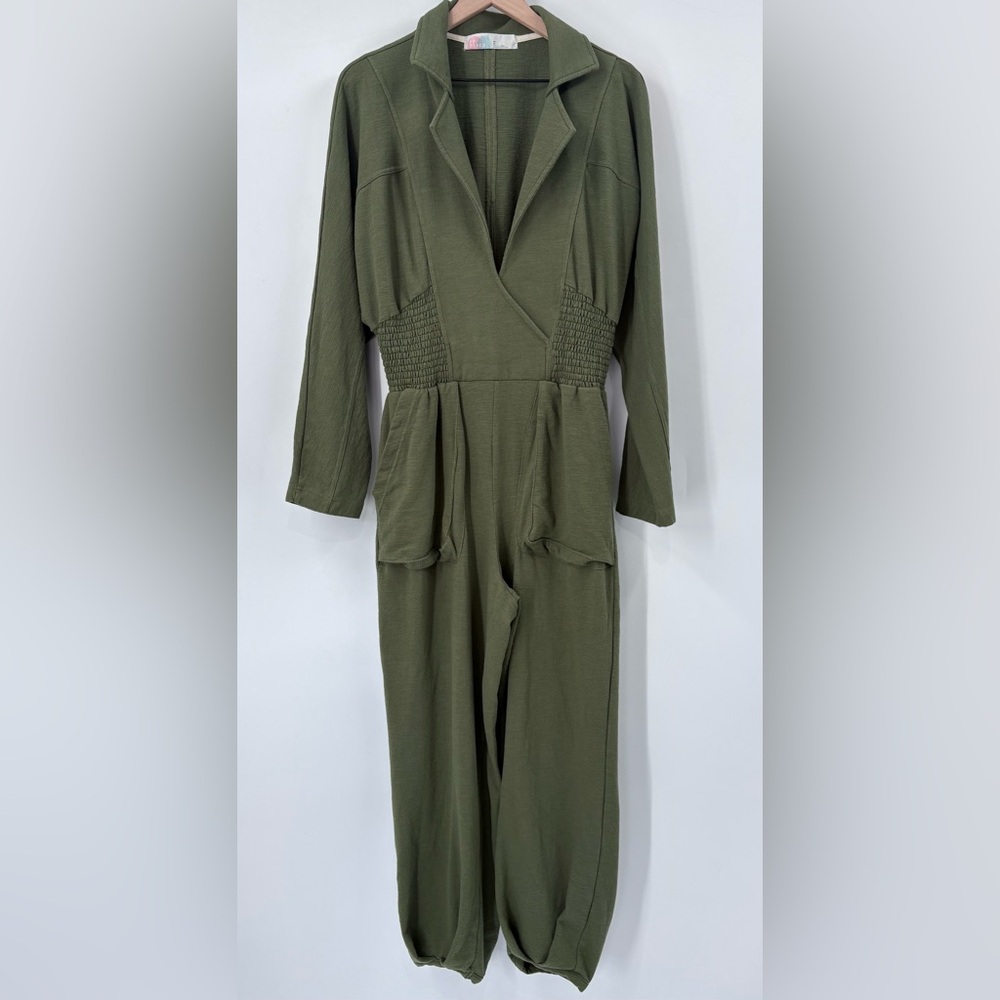 Free People FP Beach Olive Green Jumpsuit